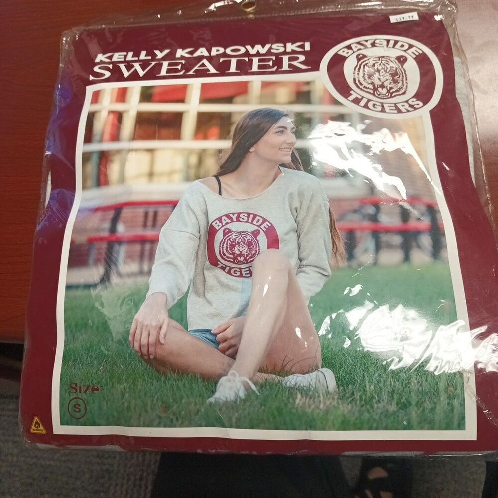 Kelly Kapowski Bayside Tigers Saved By the Bell Sweatshirt Sz Small New